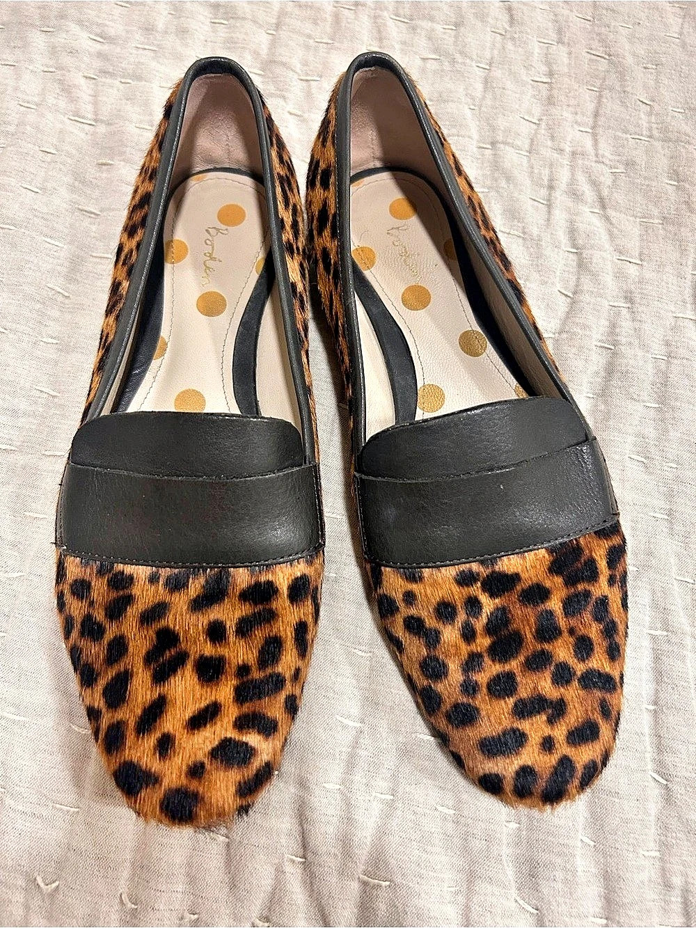 Boden Leopard Print Flats size 9 women